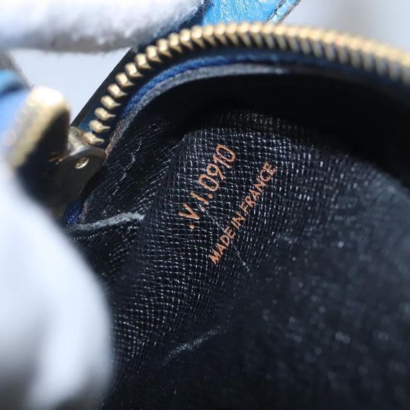 LOUIS VUITTON Epi June Feuille Shoulder Bag Blue M52155 LV Auth ti2813