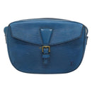 LOUIS VUITTON Epi June Feuille Shoulder Bag Blue M52155 LV Auth ti2813-13