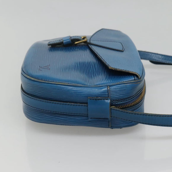 LOUIS VUITTON Epi June Feuille Shoulder Bag Blue M52155 LV Auth ti2813