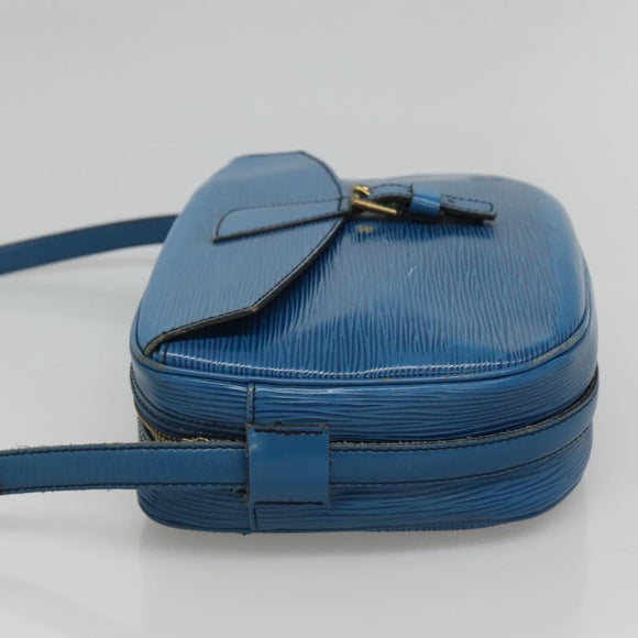 LOUIS VUITTON Epi June Feuille Shoulder Bag Blue M52155 LV Auth ti2813