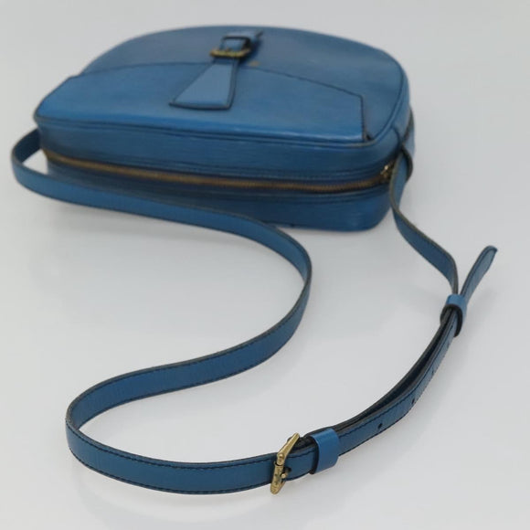 LOUIS VUITTON Epi June Feuille Shoulder Bag Blue M52155 LV Auth ti2813