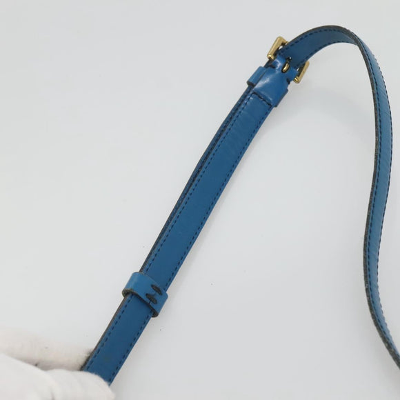 LOUIS VUITTON Epi June Feuille Shoulder Bag Blue M52155 LV Auth ti2813