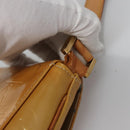 LOUIS VUITTON Monogram Vernis Thompson Street Bag Beige M91301 LV Auth ti2814-9