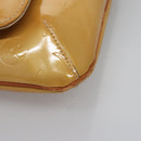 LOUIS VUITTON Monogram Vernis Thompson Street Bag Beige M91301 LV Auth ti2814-15