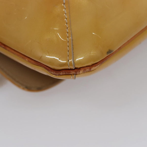 LOUIS VUITTON Monogram Vernis Thompson Street Bag Beige M91301 LV Auth ti2814