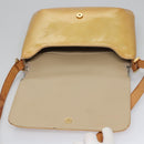 LOUIS VUITTON Monogram Vernis Thompson Street Bag Beige M91301 LV Auth ti2814-19