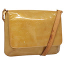 LOUIS VUITTON Monogram Vernis Thompson Street Bag Beige M91301 LV Auth ti2814-1