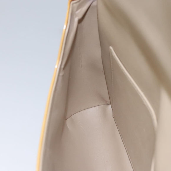 LOUIS VUITTON Monogram Vernis Thompson Street Bag Beige M91301 LV Auth ti2814