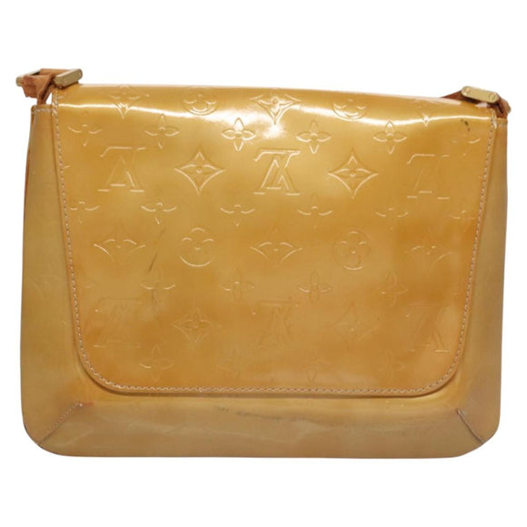 LOUIS VUITTON Monogram Vernis Thompson Street Bag Beige M91301 LV Auth ti2814