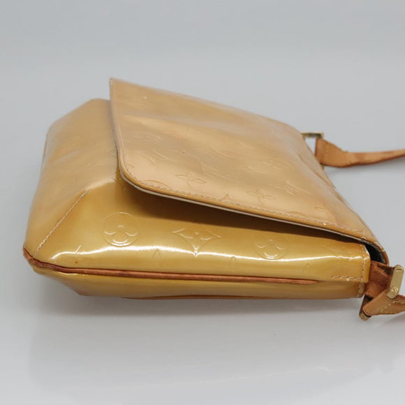 LOUIS VUITTON Monogram Vernis Thompson Street Bag Beige M91301 LV Auth ti2814