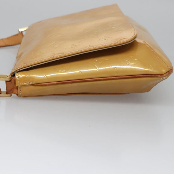 LOUIS VUITTON Monogram Vernis Thompson Street Bag Beige M91301 LV Auth ti2814