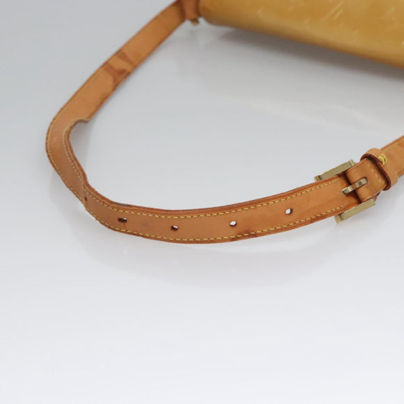 LOUIS VUITTON Monogram Vernis Thompson Street Bag Beige M91301 LV Auth ti2814