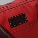 BURBERRY Blue Label Tote Bag Nylon Red Auth ti2825-16
