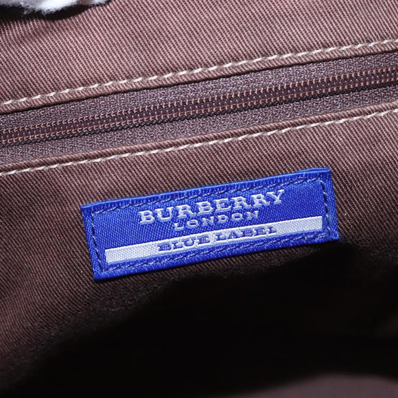 BURBERRY Blue Label Tote Bag Nylon Red Auth ti2825