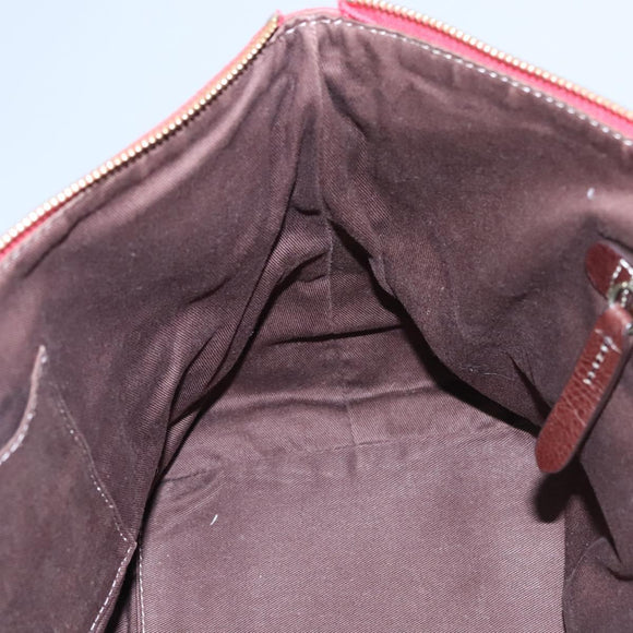 BURBERRY Blue Label Tote Bag Nylon Red Auth ti2825