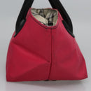 BURBERRY Blue Label Hand Bag Nylon Pink Auth ti2827-5