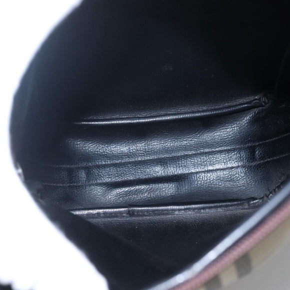 Burberrys Nova Check Blue Label Shoulder Bag Canvas Beige Auth ti2830