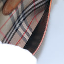 Burberrys Nova Check Blue Label Shoulder Bag Canvas Beige Auth ti2830-19