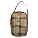 Burberrys Nova Check Blue Label Shoulder Bag Canvas Beige Auth ti2830-13