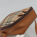 Burberrys Nova Check Blue Label Shoulder Bag Canvas Beige Auth ti2830-6