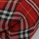 BURBERRY Nova Check Hand Bag Nylon Red Auth ti2831-10