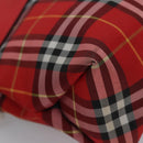 BURBERRY Nova Check Hand Bag Nylon Red Auth ti2831-15