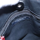 BURBERRY Nova Check Hand Bag Nylon Red Auth ti2831-11