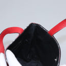 BURBERRY Nova Check Hand Bag Nylon Red Auth ti2831-18