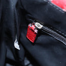 BURBERRY Nova Check Hand Bag Nylon Red Auth ti2831-20