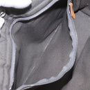 HERMES Fourre Tout PM Hand Bag Canvas Black Gray Silver Auth ti2833-18