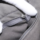 HERMES Fourre Tout PM Hand Bag Canvas Black Gray Silver Auth ti2833-19