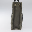 HERMES Fourre Tout PM Hand Bag Canvas Black Gray Silver Auth ti2833-4