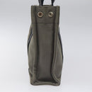HERMES Fourre Tout PM Hand Bag Canvas Black Gray Silver Auth ti2833-5