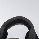 HERMES Fourre Tout PM Hand Bag Canvas Black Gray Silver Auth ti2833-8