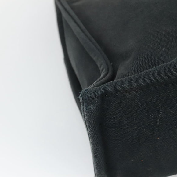 HERMES Fourre Tout MM Hand Bag Canvas Black Auth ti2835