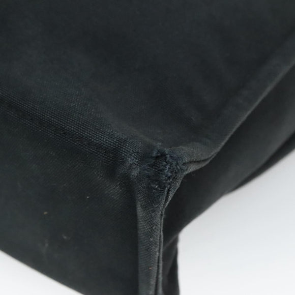 HERMES Fourre Tout MM Hand Bag Canvas Black Auth ti2835