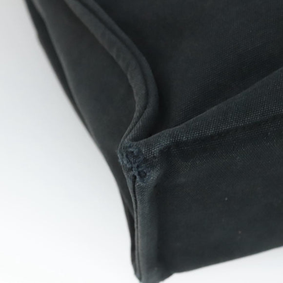HERMES Fourre Tout MM Hand Bag Canvas Black Auth ti2835