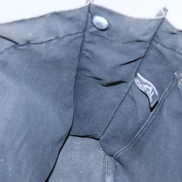 HERMES Fourre Tout MM Hand Bag Canvas Black Auth ti2835