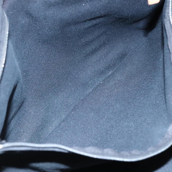 HERMES Fourre Tout MM Hand Bag Canvas Black Auth ti2835