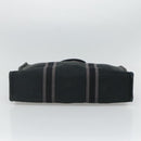 HERMES Fourre Tout MM Hand Bag Canvas Black Auth ti2835-5