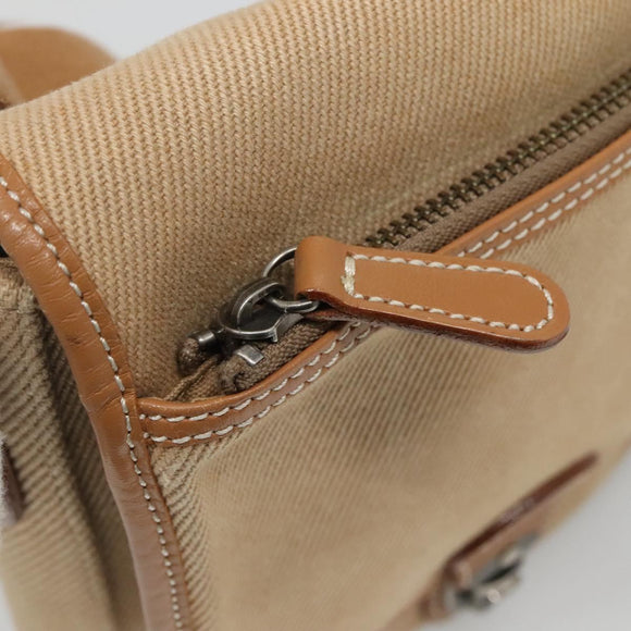 BURBERRY Blue Label Shoulder Bag Canvas Beige Auth ti2844