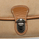 BURBERRY Blue Label Shoulder Bag Canvas Beige Auth ti2844-10