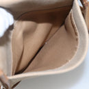 BURBERRY Blue Label Shoulder Bag Canvas Beige Auth ti2844-21