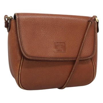 Burberrys Shoulder Bag Leather Brown Auth ti2845