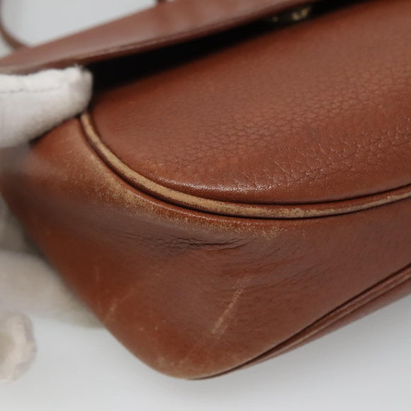 Burberrys Shoulder Bag Leather Brown Auth ti2845