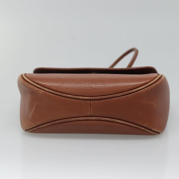 Burberrys Shoulder Bag Leather Brown Auth ti2845