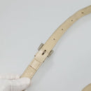 BURBERRY Nova Check Blue Label Shoulder Bag Nylon White Auth ti2846-8