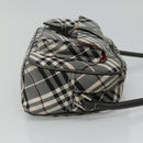 BURBERRY Nova Check Blue Label Shoulder Bag Nylon Black Auth ti2847-4