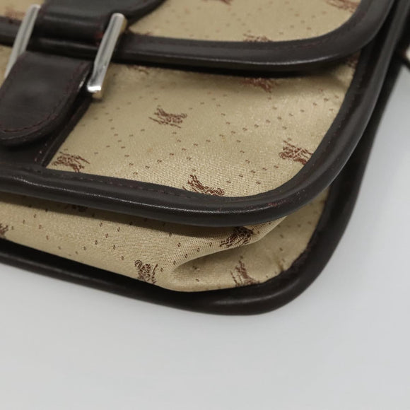 BURBERRY Blue Label Shoulder Bag Nylon Beige Auth ti2849