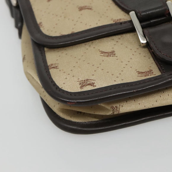 BURBERRY Blue Label Shoulder Bag Nylon Beige Auth ti2849